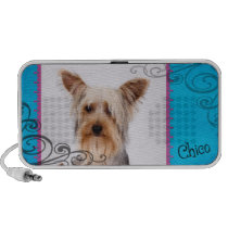 Chico the Yorkshire Terrier Mix Portable Speaker speakers