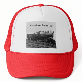 Chics Love Trains Too! Steam Engine Train Hat