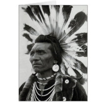 Chief Eagle, Salish Indian Card
