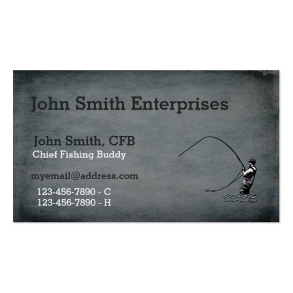 Chief Fishing Buddy Template Double-Sided Standard Business Cards (Pack Of 100)
