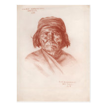 Chief Geronimo, Apache, 1898 Postcards