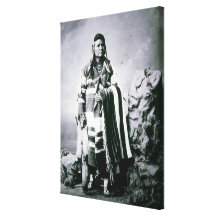 Chief Joseph (1840-1904) c.1880 (b/w photo) Gallery Wrapped Canvas