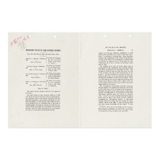 Miranda v arizona essay