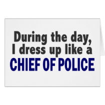 Chief Of Police During The Day Greeting Card