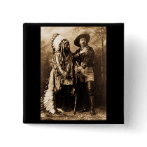 Chief Sitting Bull and Buffalo Bill 1895 Button
