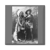 Chief Sitting Bull and Buffalo Bill 1895 Fridge Magnet