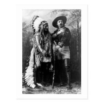 Chief Sitting Bull and Buffalo Bill 1895 postcards