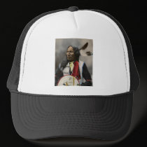 Chief Strikes With Nose, Oglala Sioux  1899 hats