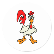 Chiggy Chicken Classic Round Sticker
