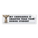 Chihuahua 1 Honor bumpersticker
