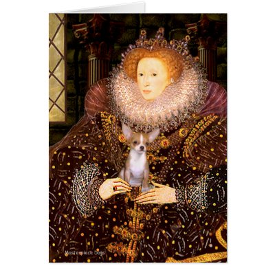 Chihuahua 1 - Queen Card by masterpiecedogs