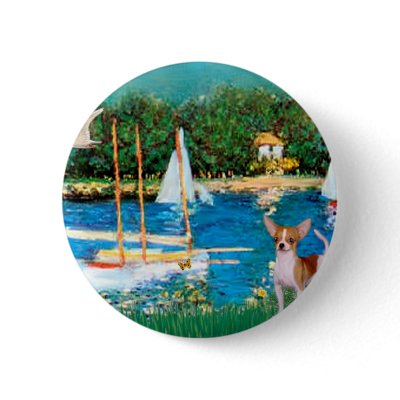 Chihuahua 4 - Sailboats Buttons by masterpiecedogs