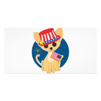 Chihuahua America Customized Photo Card