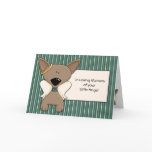Chihuahua Angel Dogs Sympathy Card Personalize