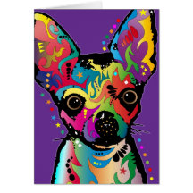 Chihuahua Art Greeting Card