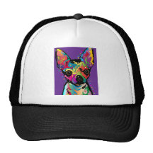 Chihuahua Art Trucker Hat