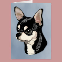 Chihuahua Black & Tan Card