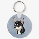 Chihuahua Black & Tan Keychain