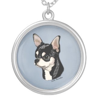 Chihuahua Black & Tan Necklace necklace