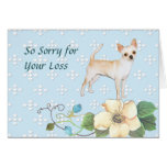 Chihuahua ~ Blue w/ White Diamonds Design Card
