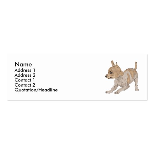 Chihuahua Business Card (front side)