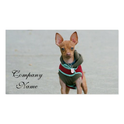 Chihuahua Business Cards (front side)