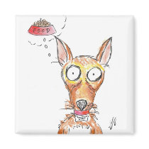 chihuahua caricature magnets by Miss_art_teacher chihuahua caricature magnets