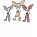 Chihuahua Cartoon 302 - 002 3 t-shirts