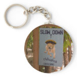 Chihuahua Crossing in Belize Keychains