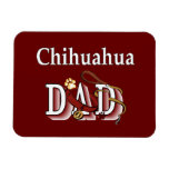 Chihuahua Dad Rectangle Magnet