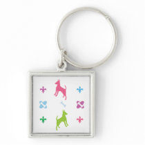 Chihuahua Designer Print Key Chain