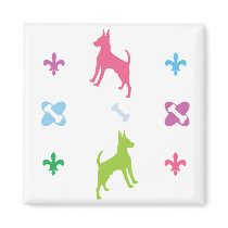 Chihuahua Designer Print Refrigerator Magnets