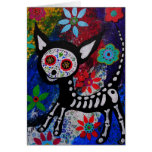 Chihuahua Dia De los Muertos by Prisarts Cards