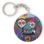 CHIHUAHUA DIA DE LOS MUERTOS KEYCHAIN CHIHUAHUA DIA DE LOS MUERTOS KEYCHAIN