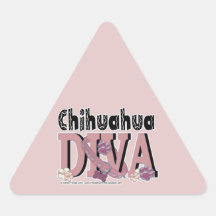 Chihuahua DIVA Triangle Stickers