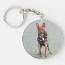 Chihuahua dog acrylic key chain