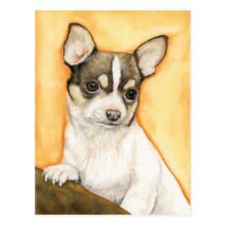 "Chihuahua" Dog Art Postcard