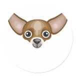 Chihuahua Dog Breed - My Dog Oasis Round Stickers