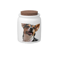 Chihuahua Dog Candy Jar