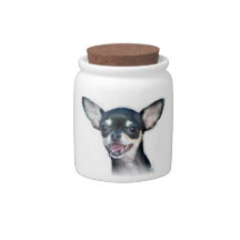 Chihuahua dog candy jars