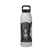 Chihuahua Dog Tongue Reusable Water Bottles