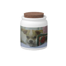 Chihuahua Dog Treat Candy Jar