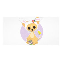 Chihuahua Easter Picture Card