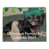 Chihuahua Fantasy Art Calendar 2009