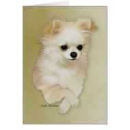 Chihuahua Fawn Puppy Card