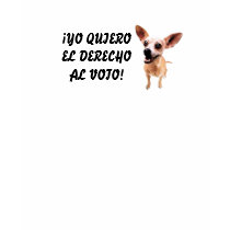 Chihuahua For The Right To Vote: Spaghetti Strap t-shirts by getupstandup Chihuahua For The Right To Vote: Spaghetti Strap t-shirts