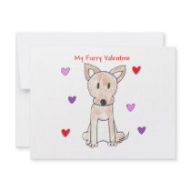 Chihuahua Furry Valentine invitations by giftsjustforuholiday Chihuahua Furry Valentine invitations