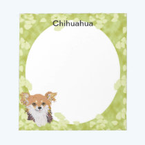 Chihuahua ~ Green Leaves Design notepads