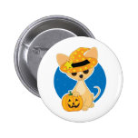 Chihuahua Halloween Button