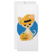 Chihuahua Halloween Rack Card Design